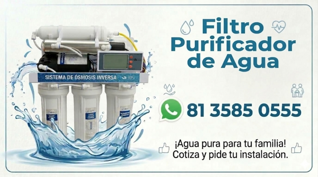filtro purificador de agua