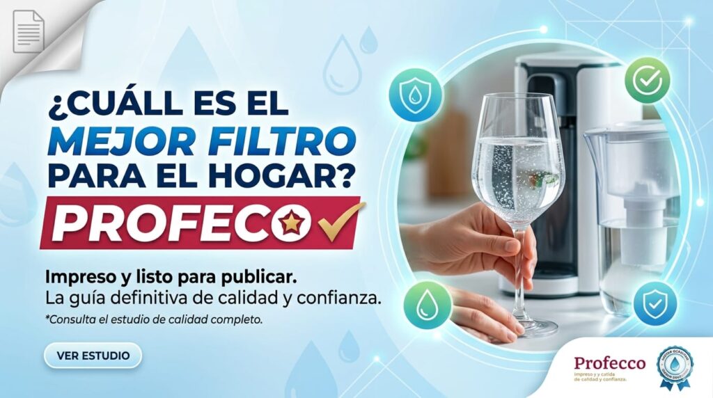 ¿Cuál es el mejor filtro de agua para el hogar Profeco?