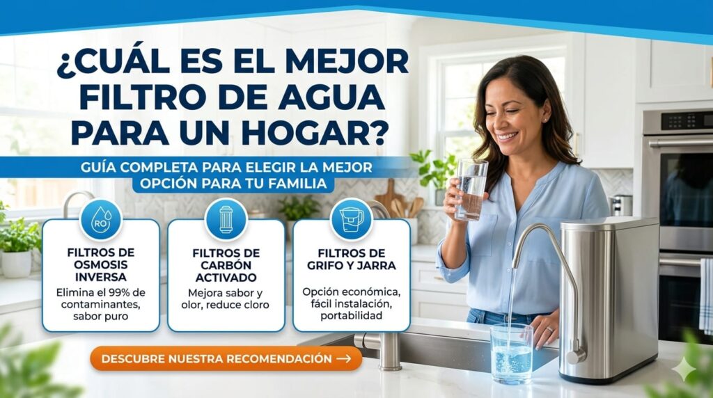 ¿Cuál es el mejor filtro de agua para un hogar?